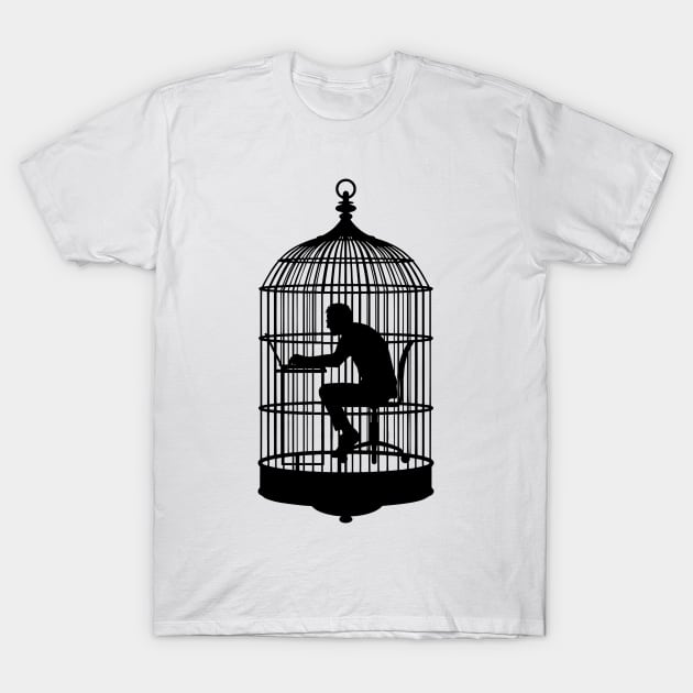 Hamster wheel working man in the cage T-Shirt by ShirtyLife